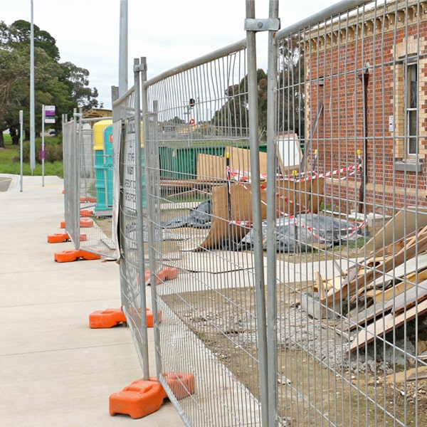 what's the process for arranging the removal of the temporary fence once my job or even is over